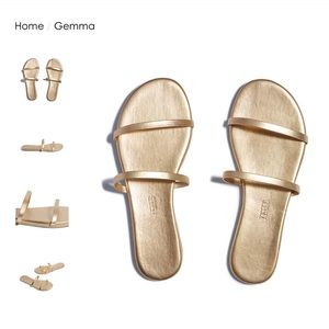 Tkees Blink Gold Gemma Two Strap Sandal